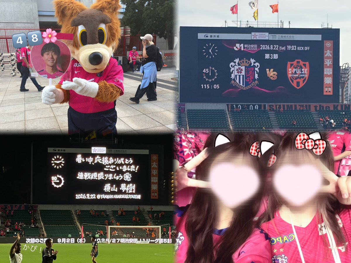 _shiba_wan's tweet photo. 🌸0️⃣8️⃣2⃣2⃣🌸清水エスパルス戦🌸
やっと今シーズンのユニ着れた〜😇⤴️
勝てて良かったです➕3️⃣最高（՞>⩊<՞）💕💕
ロビーくんみんなに柴山くんの団扇見せてて
可愛かった^ᴗ ̫ ᴗ^♩#セレッソ大阪 https://t.co/4KasnUfg2P