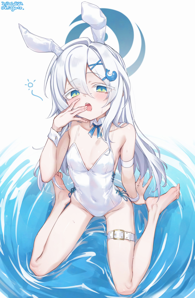 08_sagace's tweet photo. 今日はバニニの日だし(？)ほとんどバニースーツみたいな水着してたサユリに着せてもいいよね…🤍🐇
細くいい体しててｶﾜｲｲﾈ… https://t.co/KCybKSxP8R