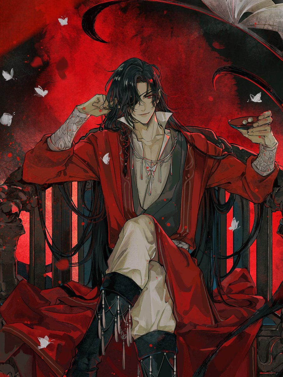 withhualian's tweet photo. Nothing tops this official hua cheng art for me. 😭😭😭 THIS IS THE MOST HUA CHENG HUA CHENG HAS EVER HUA CHENG'D. 😫🦋❤️‍🔥

The artist is (@/tai3_3 ) https://t.co/trfBn5ntlZ