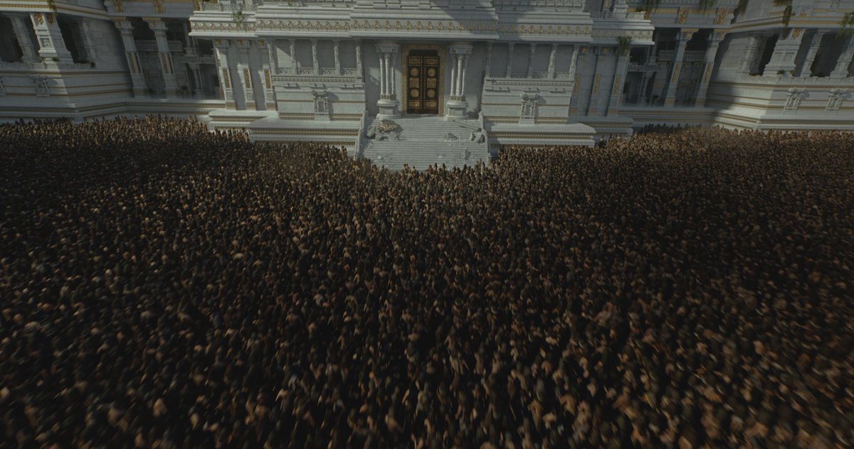Shivaa__M's tweet photo. #Ramayana
• The crowd in Ravana scene is so dense that they look like ants until you zoom. Then they're distinguishable.
• Where Ravana fights Vidyutjivha, buildings are in stepped architecture style. Terrace of one building looks like a step to the one above.

(6/n)
No AI Used https://t.co/zE72us4iNM