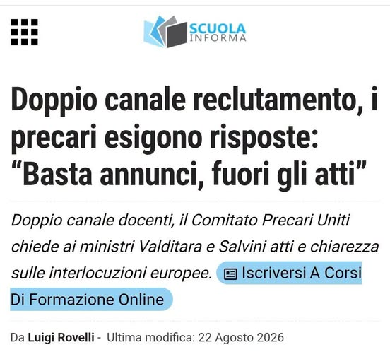 ComitatoPrecari's tweet photo. @scuolainforma @G_Valditara @matteosalvinimi @GiorgiaMeloni https://t.co/RQclcb26rH https://t.co/rJUyfUpicJ