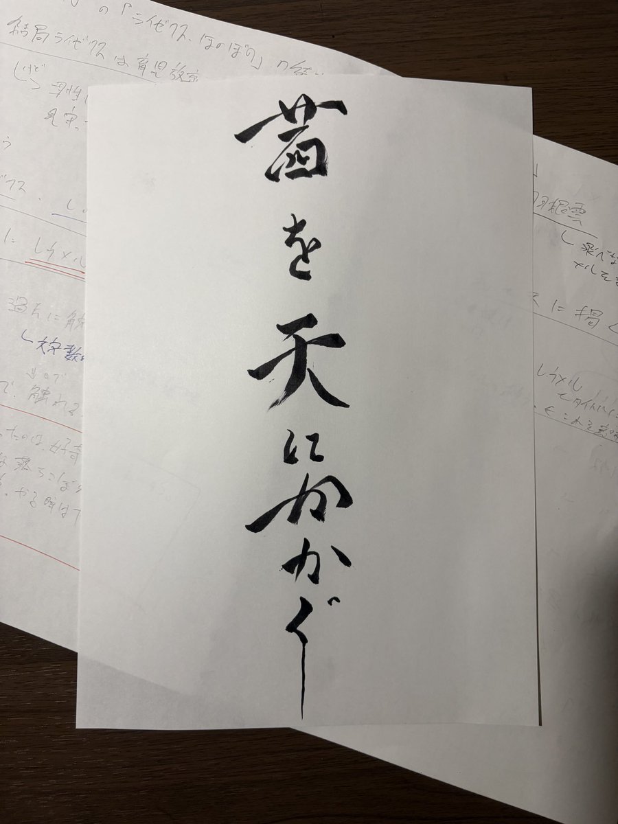 seruku0141's tweet photo. 手がけた原稿の資料をファイリングするのに、分かりやすくタイトルを一番上にしようと、せっかくなので筆書きしたのですが

割と気に入ってるので見て欲しい✨️ https://t.co/lurvDeKfN7
