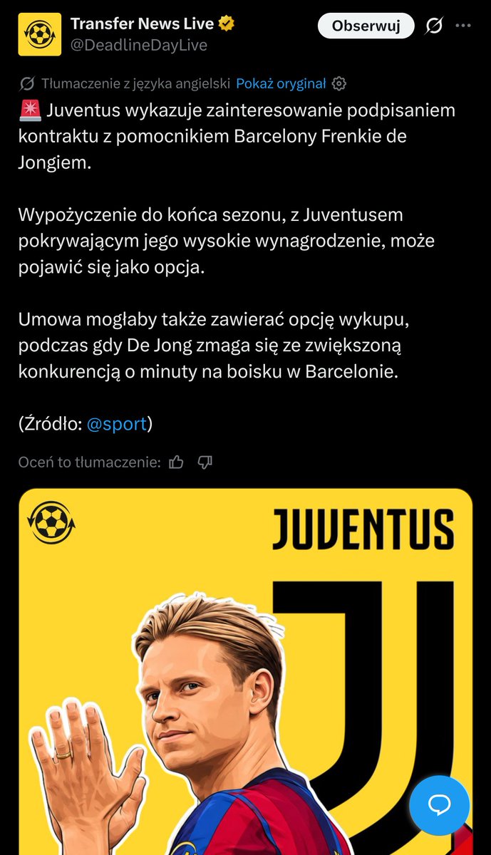 _tyton's tweet photo. @Skotnik3242361 @JuvePoland ci sami chyba pisali o locatellim do realu xd https://t.co/QvR0UgSpDJ