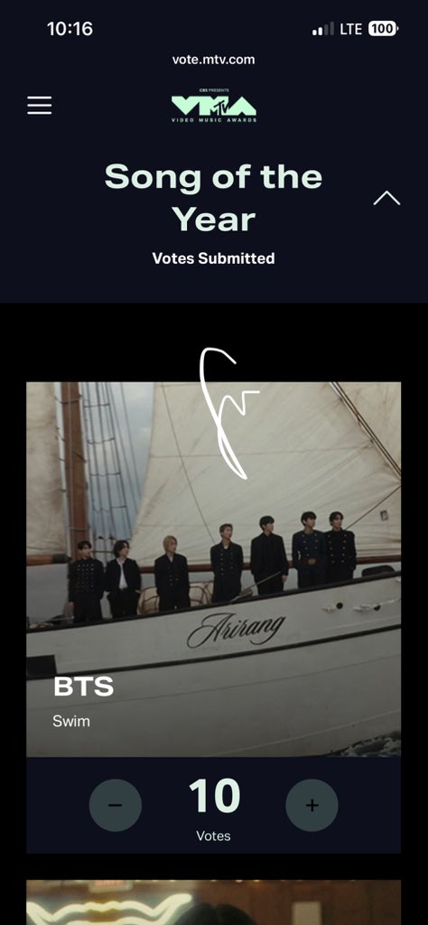 rckstrkthng's tweet photo. ‼️ VOTE FOR SWIM ON VMAS ‼️

Song of the Year:
🔗 https://t.co/JnS5HIqZKA…

Best K-Pop:
🔗 https://t.co/A0DZyVJONW https://t.co/8NJniNuDvv