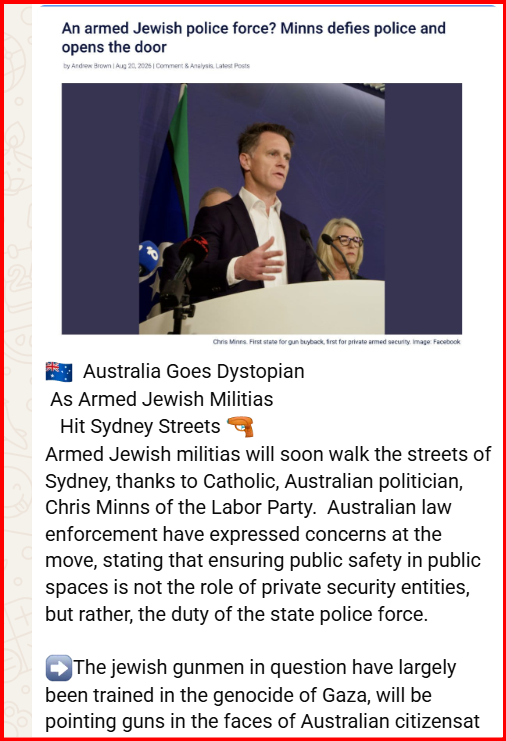 davesulli1v's tweet photo. australia be careful of false flag attacks https://t.co/i4h6wNU121