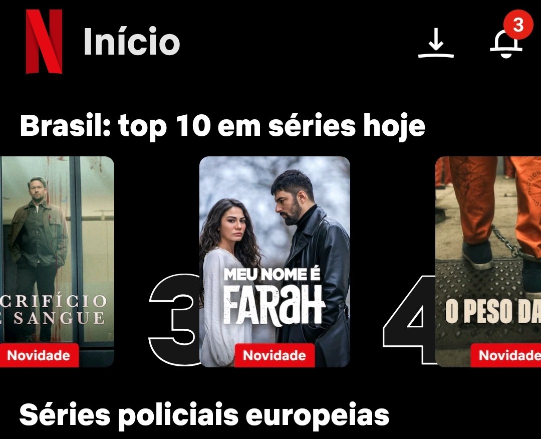 llylla_sp's tweet photo. 22/08/2026
TOP 3 na  @NetflixBrasil 

Séries entram, séries saem, e #MeuNomeÉFarah segue a 28 dias no TOP 10.

#EnginAkyürek 
#TahirLekesiz 
#AdımFarah https://t.co/doNqonfecH