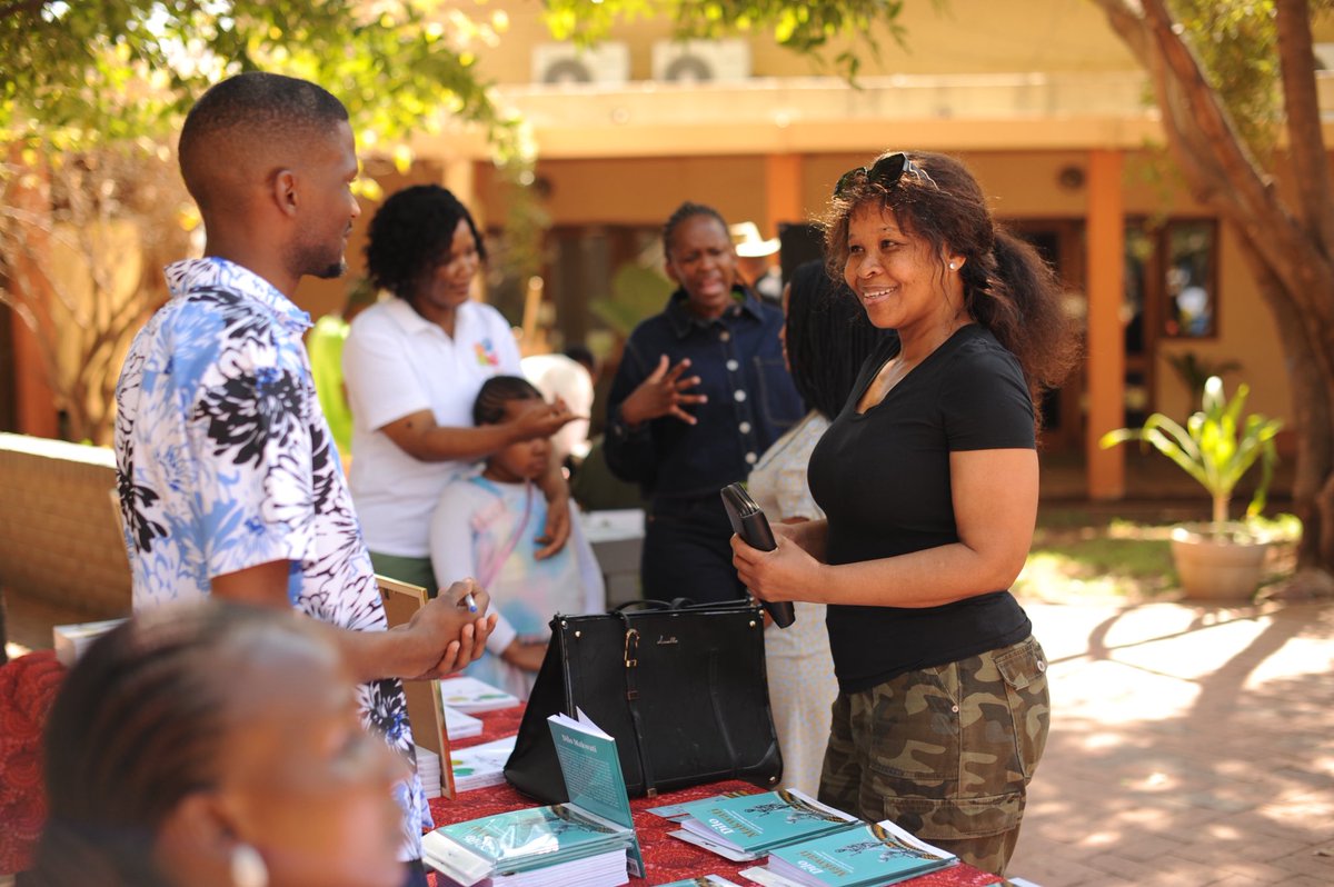 GabsBookFest's tweet photo. Our 2026 GBF Book Market is alive and vibrant at the National Museum. Grab a buddy for a bookish day outside! 📚☀️  #AreBaleng #AreKwaleng #GBF26 https://t.co/DWB567zJA0