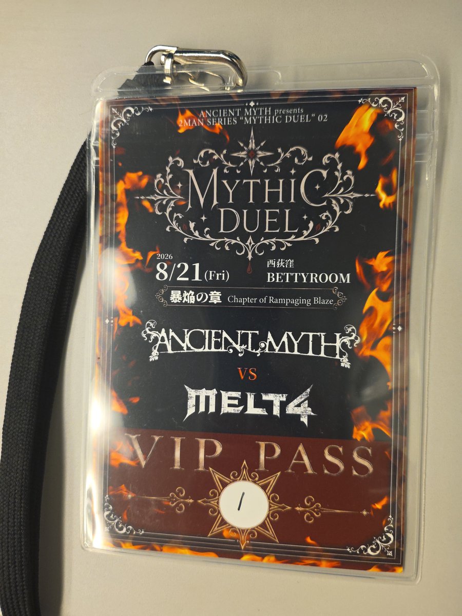 1qkMfFtGBUuPdK9's tweet photo. 金曜はANCIENTMYTHとMELT4のデュエルみてきた！
ancientのLiveに行くことは社会貢献になるらしい（笑）
MELT4は3年ぶりぐらいだったけど、強強になってた🤘
29日の昼公演だから行ってみようかな♪ https://t.co/E3SPXpTMgj