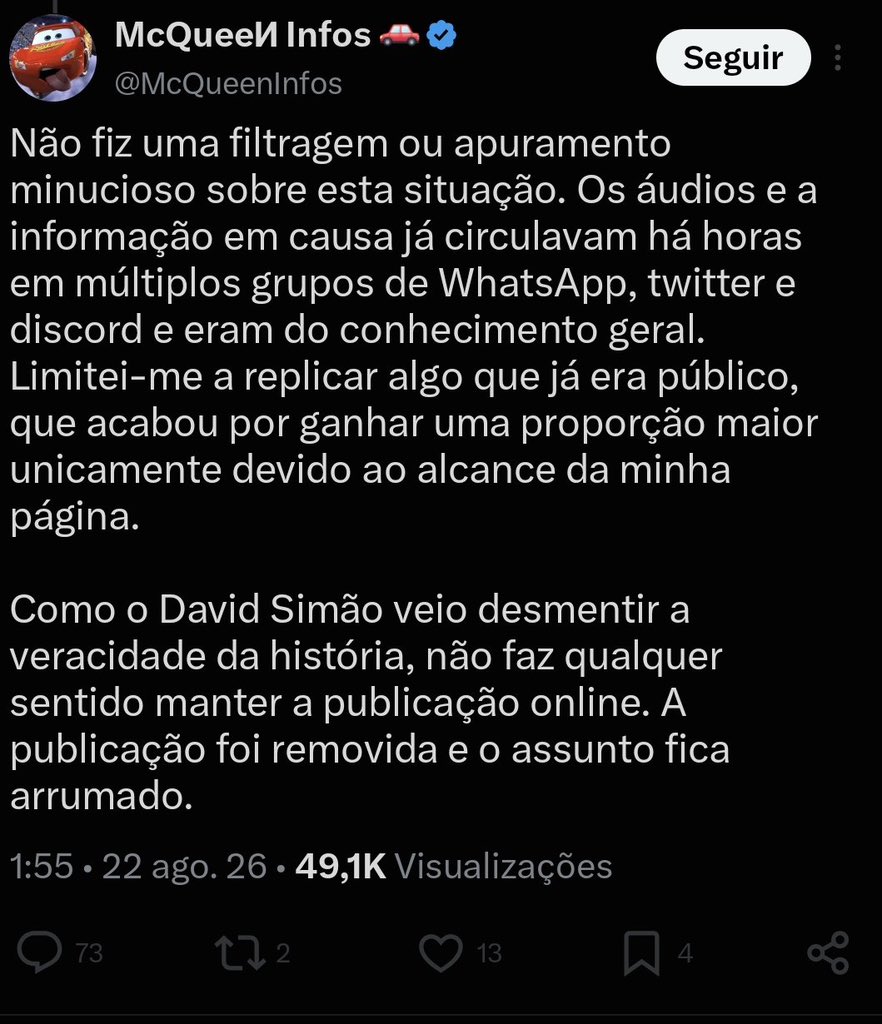 Insolito112730's tweet photo. @McQueenInfos Não fujas https://t.co/8Z2qui2OI7