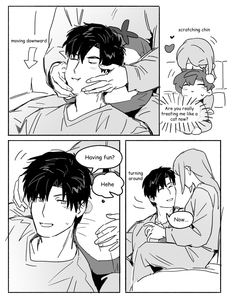 PhuongloveZayne's tweet photo. Giving big man Zayne a massage (Rubbing big kitty Zayne)~
And when it's his turn to return the favor... 😼

Credit: Weibo 伊伊伊伊伊利
Translation by me. Do not repost without permission
#Zayne #LoveandDeepspace #黎深 #恋与深空 https://t.co/M11WAxGy5y