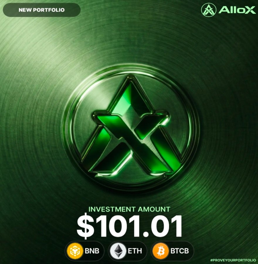 JamshedKamran's tweet photo. Just proved my portfolio on @alloxdotai! π
Invested $101 in BNB, ETH & BTCB as I keep growing my crypto portfolio one step at a time. Staying consistent and focused on the journey ahead! ππ
#ProveYourPortfolio #AlloX #BNB #ETH #BTCB #Crypto #Web3 https://t.co/v506ZolX91