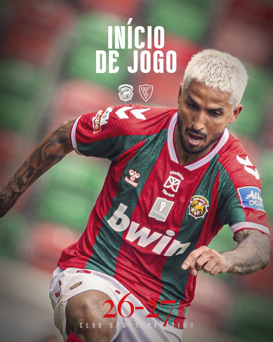 MaritimoMadeira's tweet photo. ⚽ Já rola a bola no #CSMAVFC 🟢🔴
#CSMaritimo #LigaPortugal https://t.co/5deVlWueHd