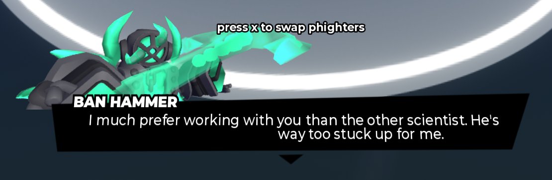rootproblem's tweet photo. every time i get this dialogue i get really excited and fumble really bad mid game trying to take a screenshot and its usually why my team loses https://t.co/oIcGUkR7TK