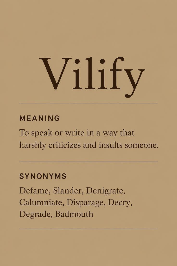 wordsporn's tweet photo. Vilify https://t.co/qdYPE4q50p