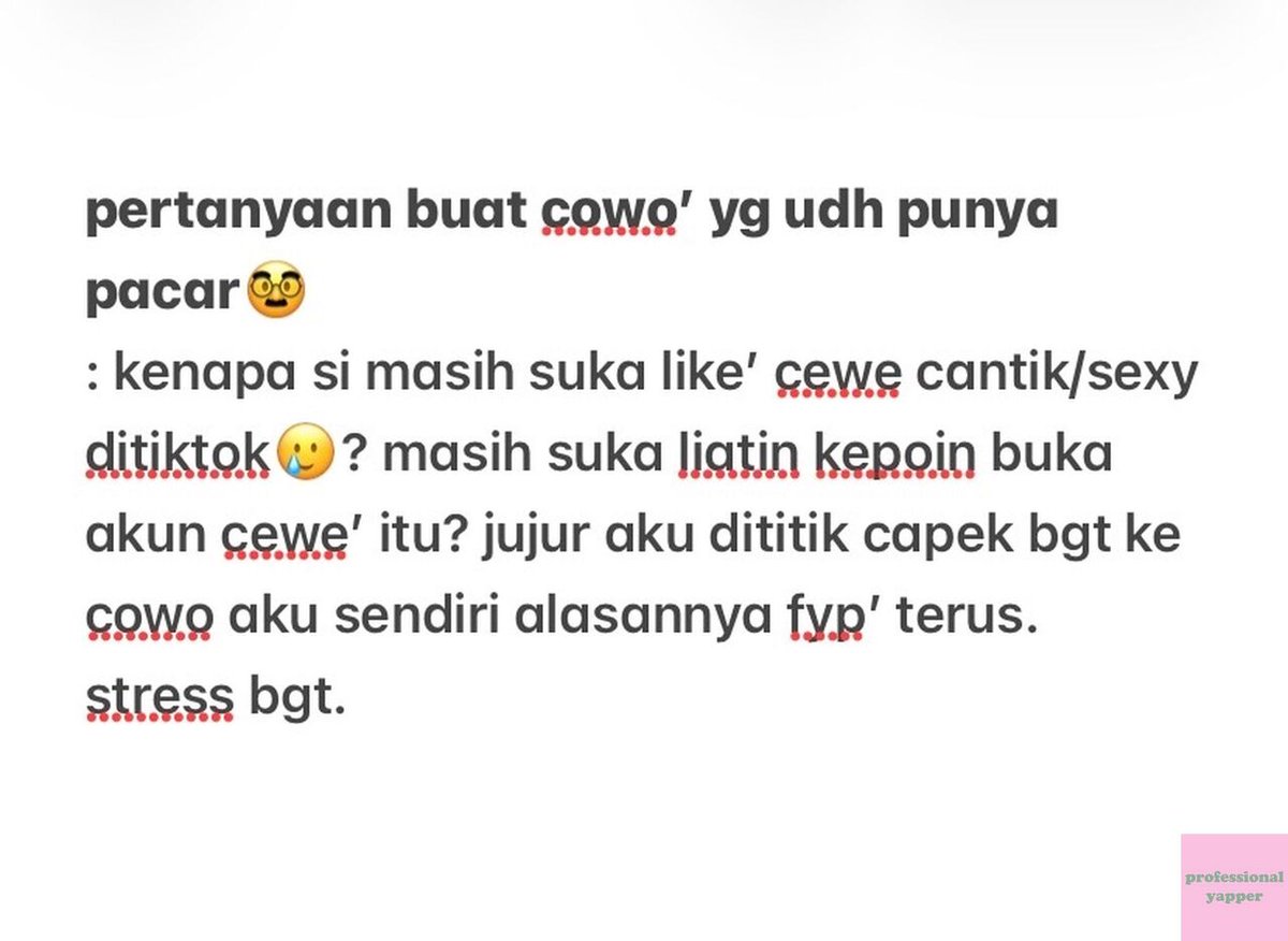 yappingfess's tweet photo. 🩷 bantu sarannya guys gimana cara kalian bikin dia kapok :) https://t.co/zwkyHqL7vG