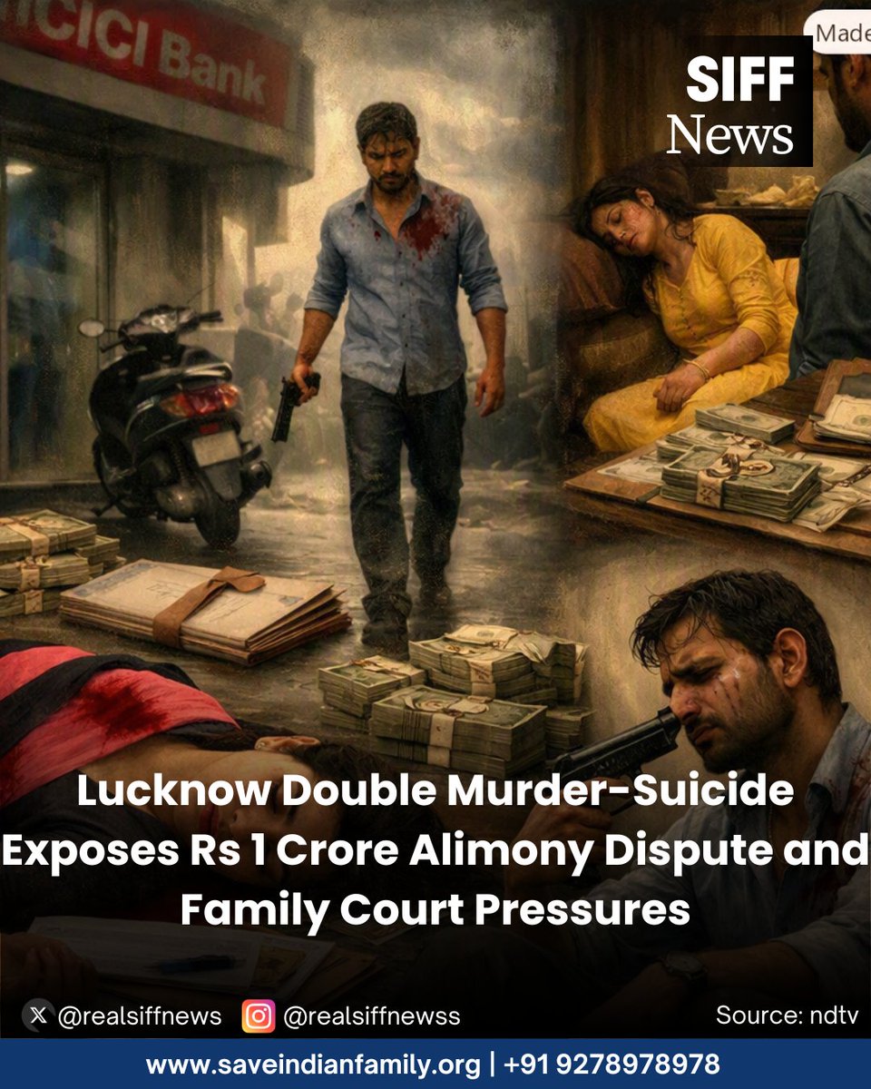 realsiffnews's tweet photo. #SIFFNews | Manas Vajpayee shot wife Divya Mishra, killed his sister, then himself. Police probe Rs 1 crore alimony demand as key trigger.

#KAAKA

Source: https://t.co/KXV4uRdHBE https://t.co/u9ZPZVrI59
