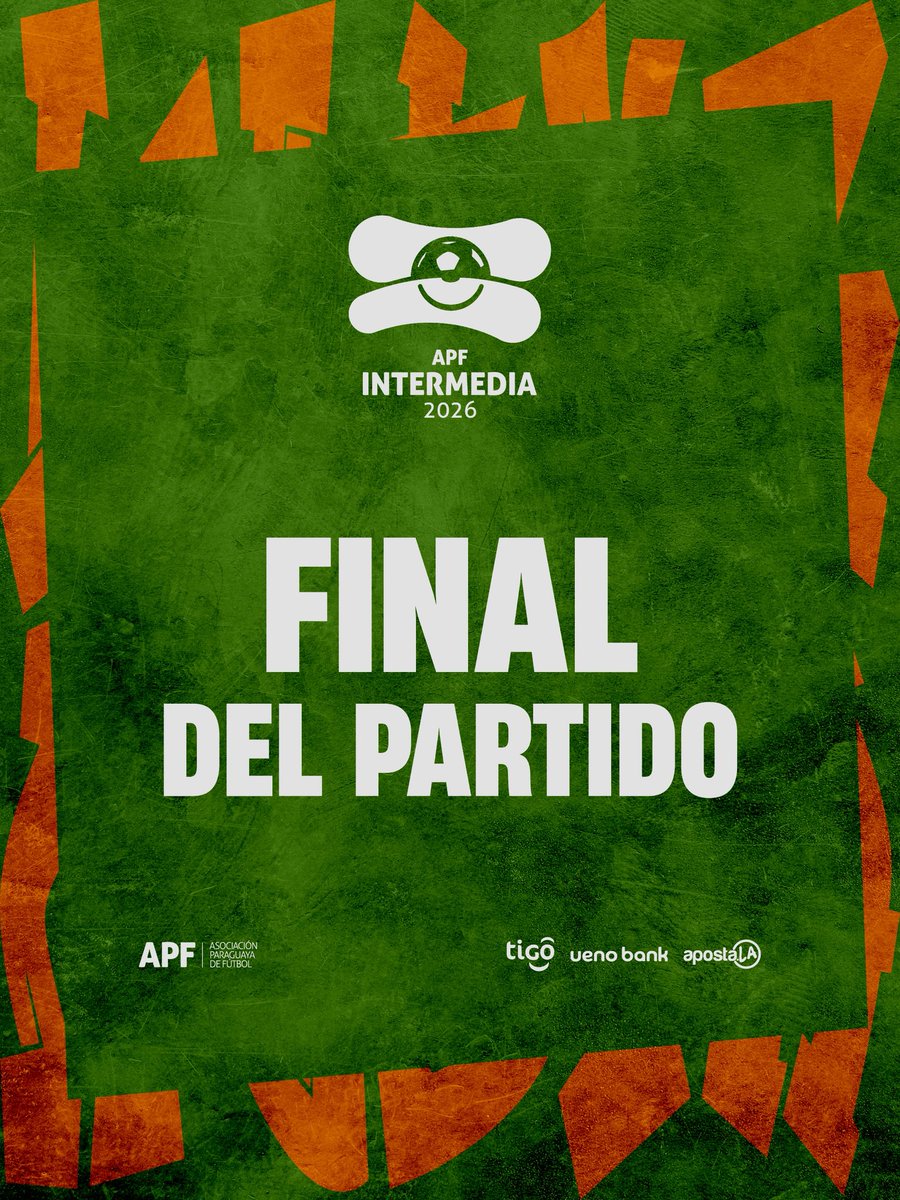 IntermediaAPF's tweet photo. 🗣️ ¡FINAL!
➡️ #Tembetary 2
➡️ #FernandoDeLaMora 1
🗓️ Fecha 20.
#IntermediaAPF 🟠🟢 https://t.co/OO9ChzNWtC
