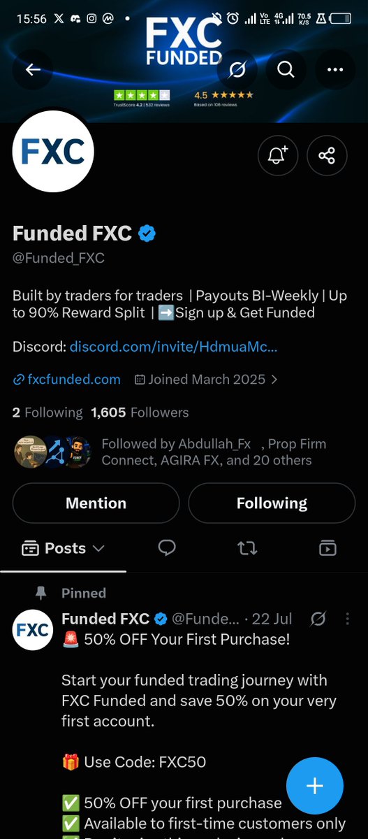 Gangariya01's tweet photo. @Funded_FXC Done ✅ 

@SpeedouForex 
@YareemaFx https://t.co/qDYUHKcxtr