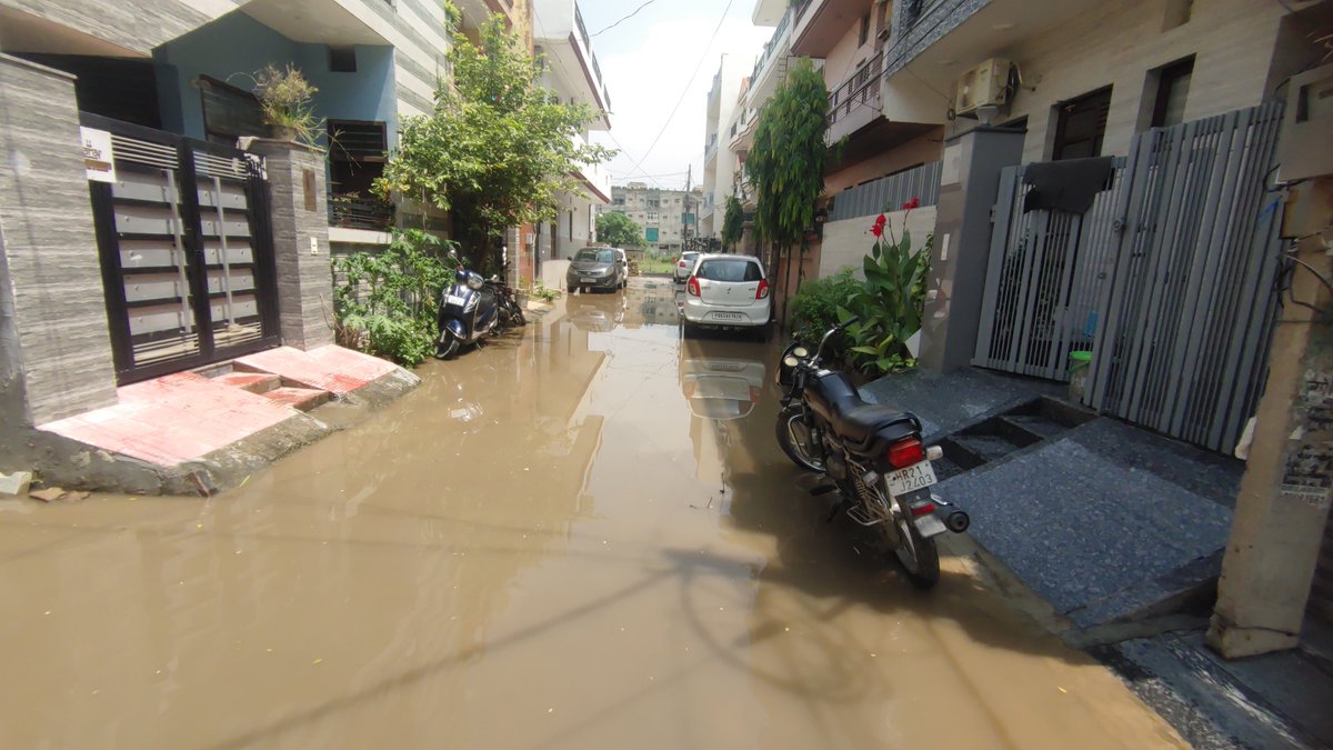 Mr_LogiCKal's tweet photo. @BhagwantMann Gurdev Nagar Zirakpur is soon going to face a Pandemic due to regular Drainage overflow due to rain waterlogging, encroachment and blockage by new constructions. 

What is the solution?

SAVE GURDEV NAGAR @KuljitRandhawaa
@ForumRwa @AamAadmiParty @McZirakpur https://t.co/6cdjBV6J1J