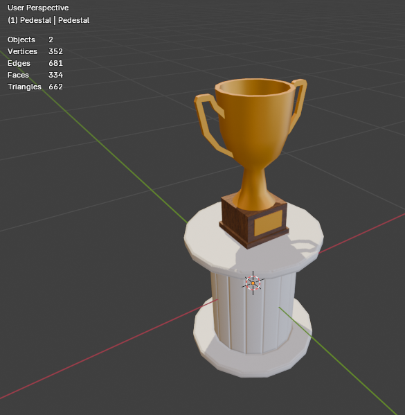 Vigogs's tweet photo. Made a trophy and a little pedestal

I will USE cylinders for everything and you can't stop me!
#gamedev https://t.co/cSIcvZ3JFE