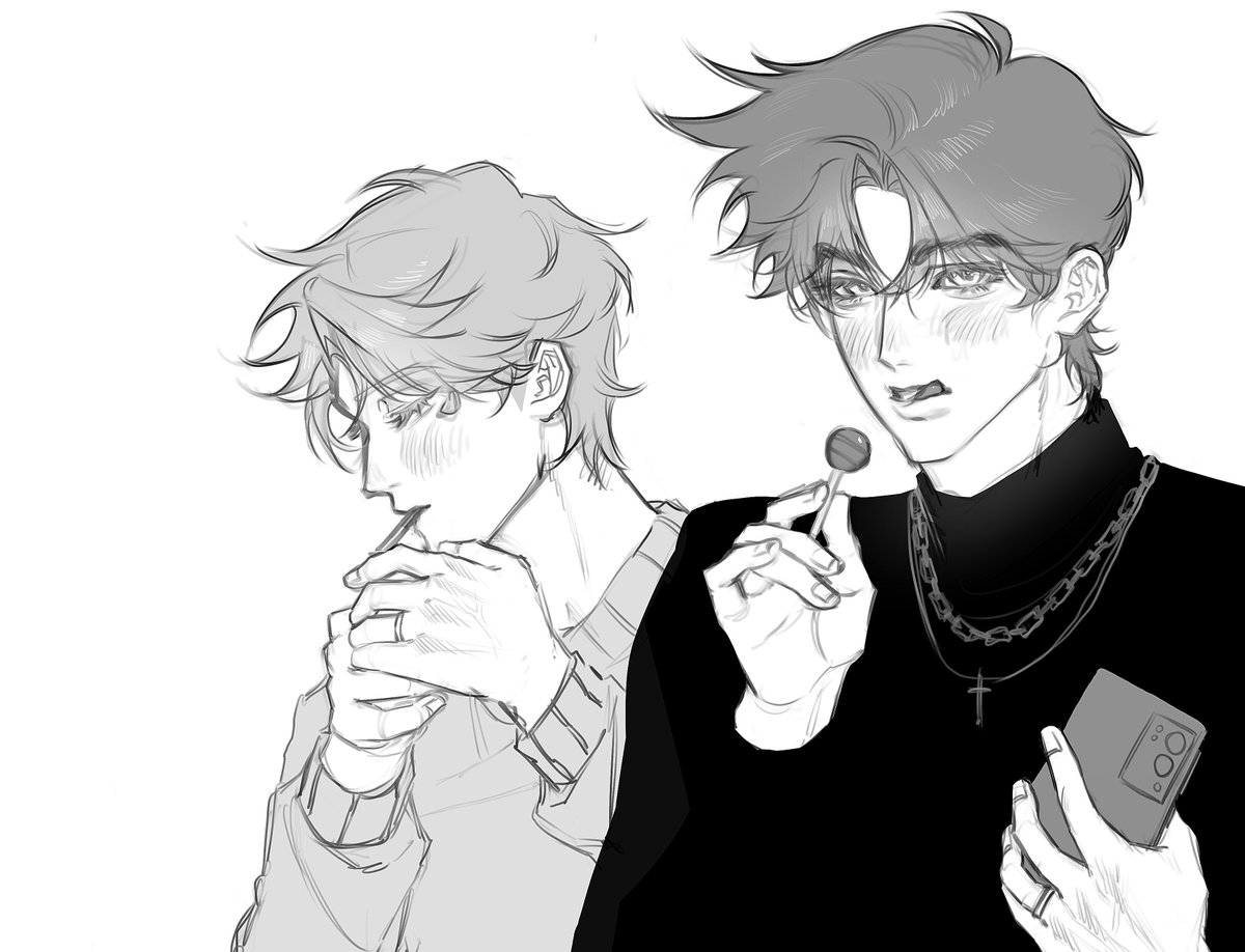 mulhoe118724's tweet photo. #JJBA 
시져가 담배피우는 동안
죠셉은 잼민이라 사탕이나 먹을것같음.. https://t.co/Avmms12vdT
