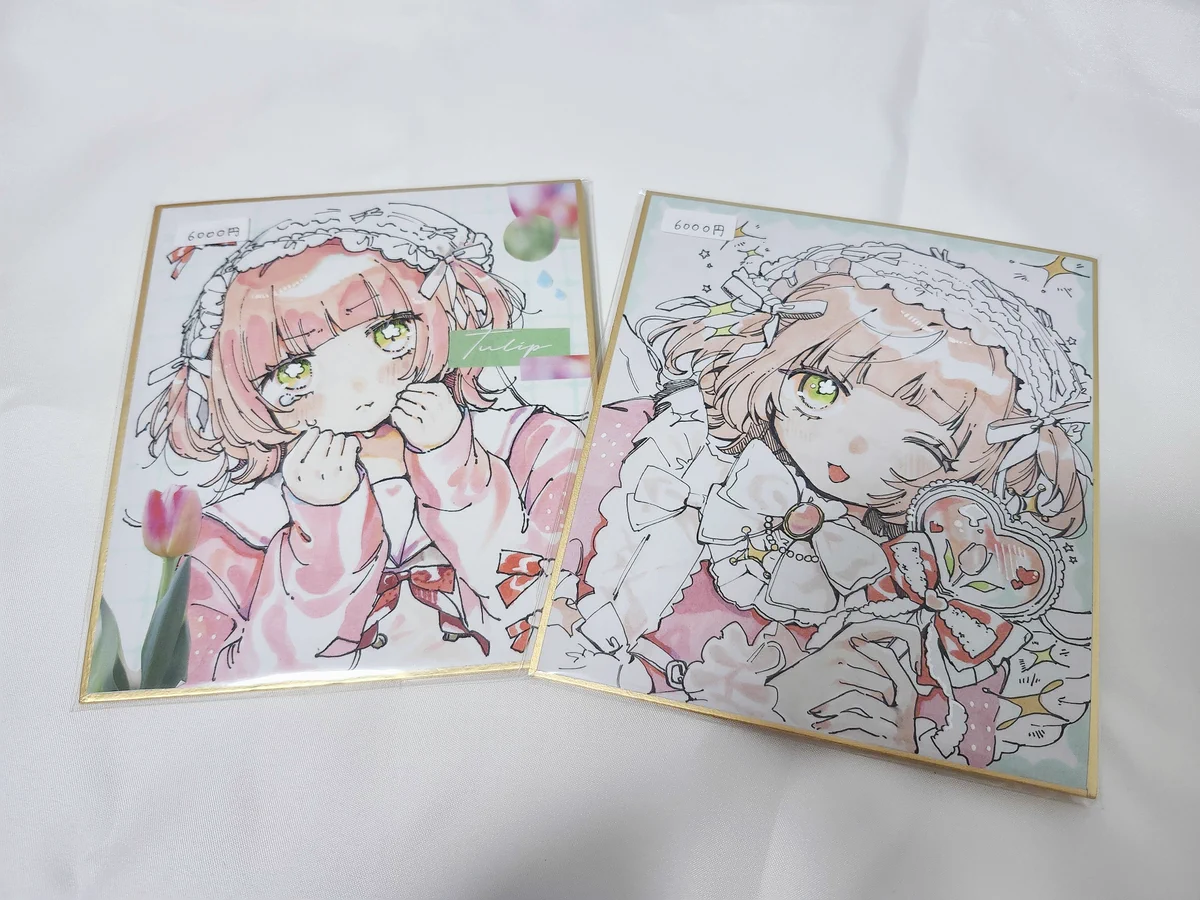 可愛くなりたい　色紙　原画 なじ︎︎まる🌷COMITIA157-え63a on X: 