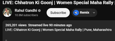 Haider_fx504's tweet photo. 265 K Live Views 🫡🔥 https://t.co/6pWfziuXtT