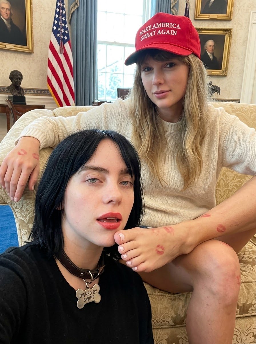 underherfeet_'s tweet photo. Billie Eilish is owned by Swift 😵‍💫 https://t.co/oni8wddFgZ
