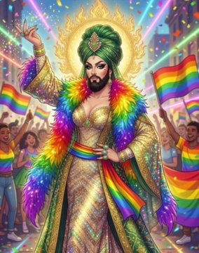 E_Pemberton1998's tweet photo. @shad370468 Mashallah, there is a drag queen party in Jahannam! https://t.co/eCoKknjQAg