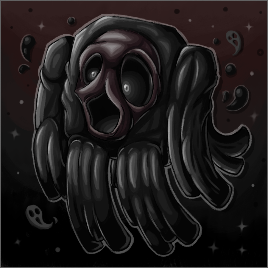 unkmeown's tweet photo. Spooky messy... thing. That what happens when you draw something you never tried without references! https://t.co/ZygrXD8CUA