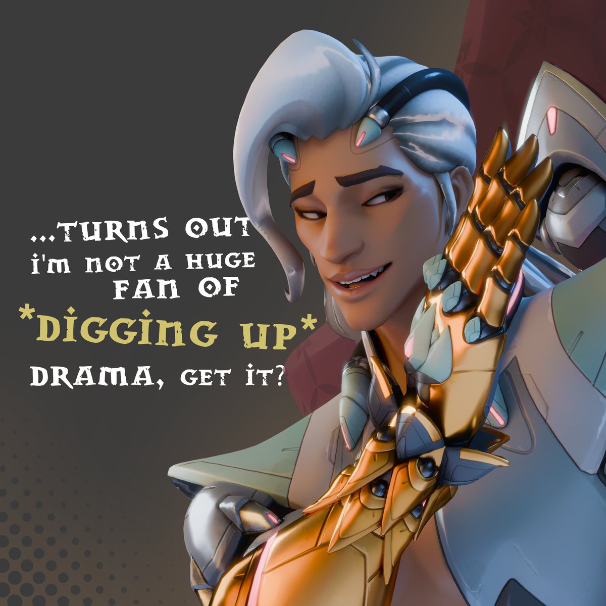 BengaliHedgehog's tweet photo. They did not in fact *dig* that 😔

@PlayOverwatch #Overwatch #Overwatchart #OWfanart #Venture #Lifeweawer #Blender #BlenderCycles #B3D #Comic #Cycles #3D #References #Puns #Art #3DArt https://t.co/IAKEoTngTo