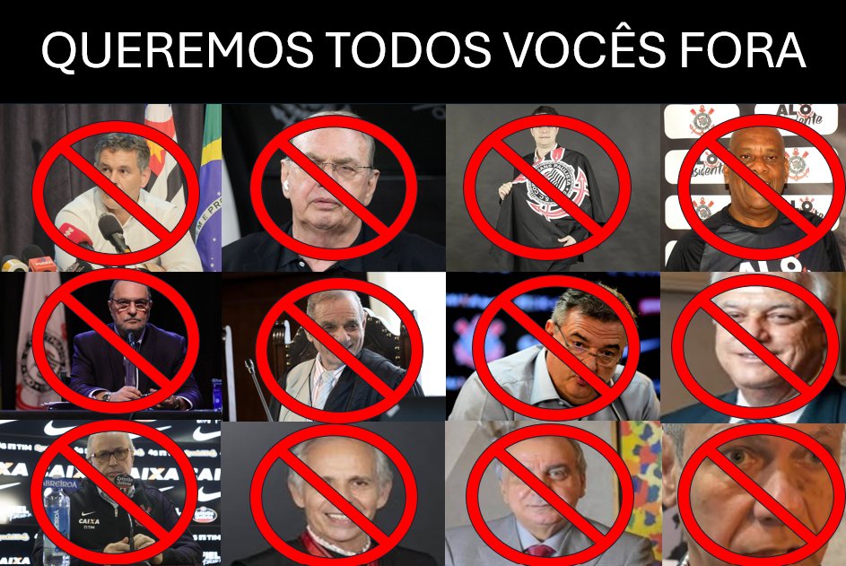 HistCorinthians's tweet photo. QUEREMOS VOCÊS LONGE DO CORINTHIANS.

- Armando Mendonça;
- Osmar Stabile;
- Felipe Ezabella;
- André Negão;
- Romeu Tuma Junior;
- Miguel Marques e Silva;
- Mario Gobbi;
- Ademir Benedito;
- Roberto de Andrade;
- Guilherme Strenger;
- Alexandre Husni;
- Caetano Blandini.

E tem vários outros....