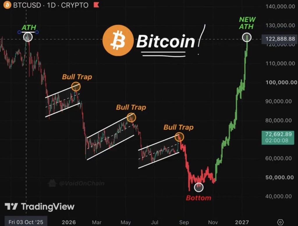 bitcoinsupt's tweet photo. 🚨 SELL YOUR $BTC INTO THIS PUMP!

I know it sounds crazy, but this is exactly the move I’ve been waiting for.

$BTC first filled the FVG around $70,000, then surged straight toward $79,000.

We’ve seen this pattern before:

$97K → FVG fill → bull trap → sharp drop
$82K…. https://t.co/EsN9UQ2zCp