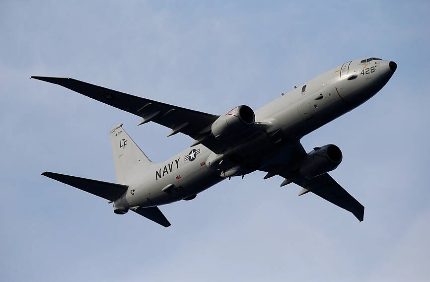 U.S. Navy P-8A transits Taiwan Strait; PLA monitors