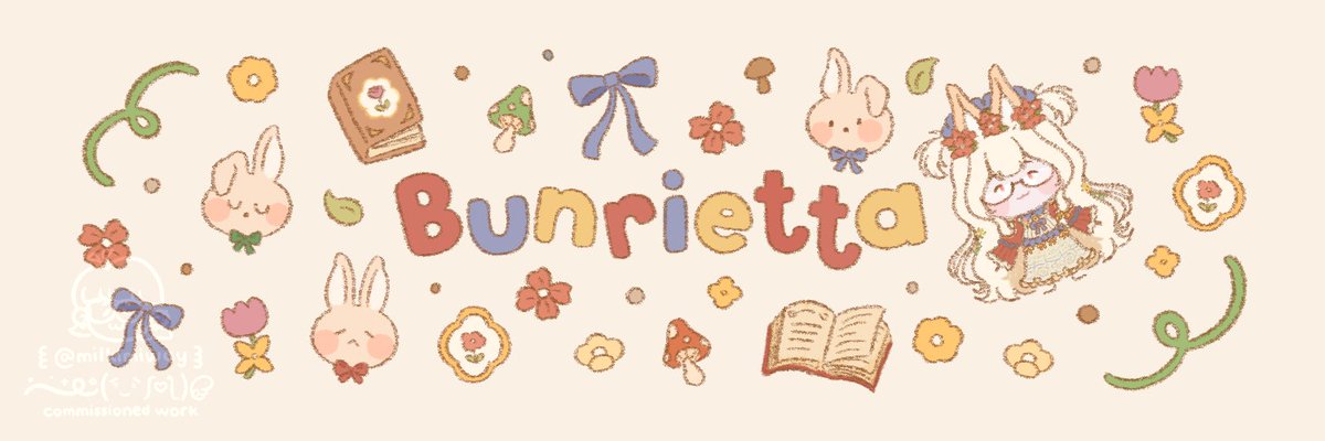 milkimiway's tweet photo. ꒰ 🐰🌹 ꒱ cozy banner for bunrie! ♡ #VGenComm https://t.co/GvBOFctNAO