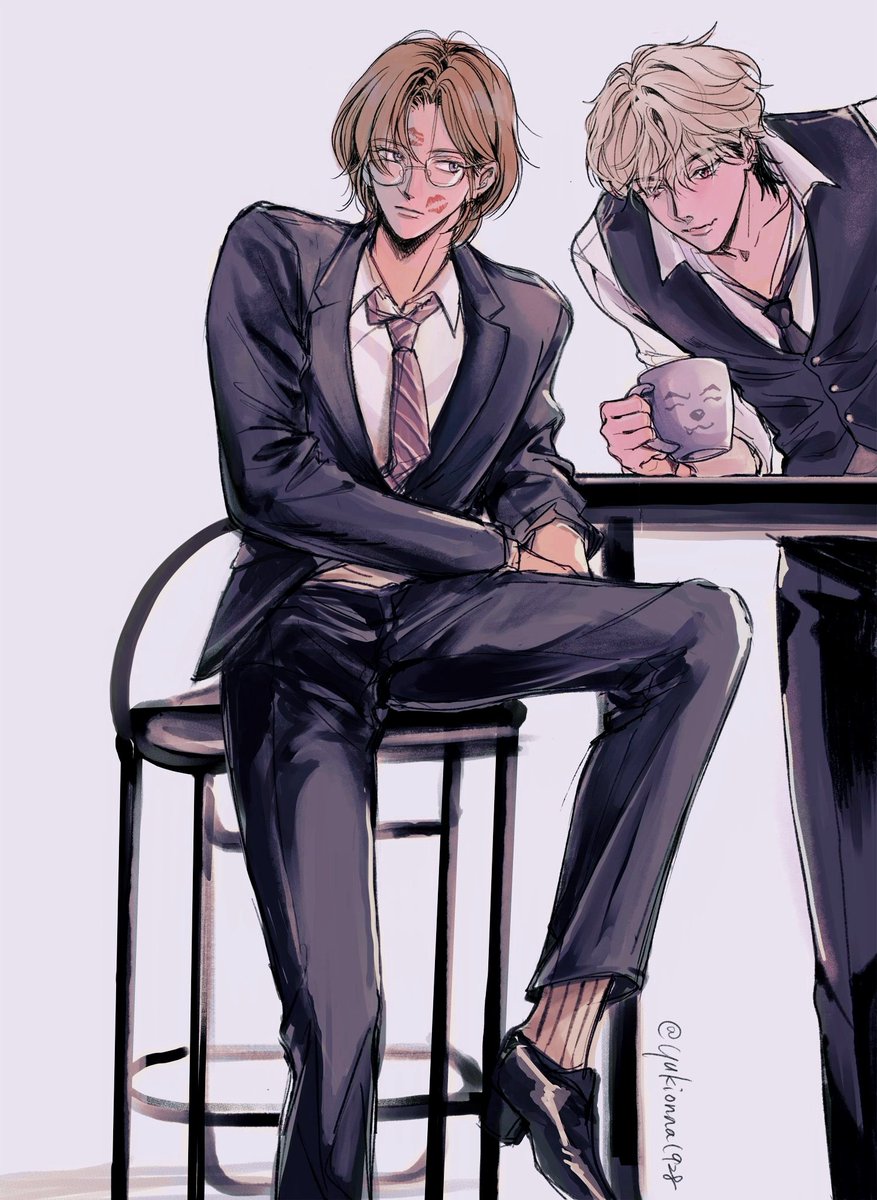snowchan31's tweet photo. 「老大您辛苦了！」☕️☕️
#Noline 💜❤️ https://t.co/cgY1xs4ly6