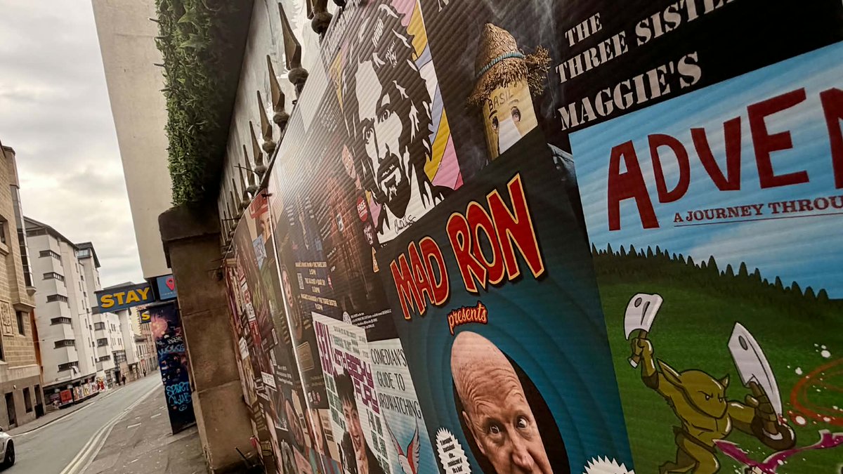 kevinshortcut's tweet photo. One day to go before Manson blast off! Spotted a few posters &amp; flyers today. Here's link to secure seats for the Free show: https://t.co/VPQ5rBgMdC https://t.co/IYWawppCen