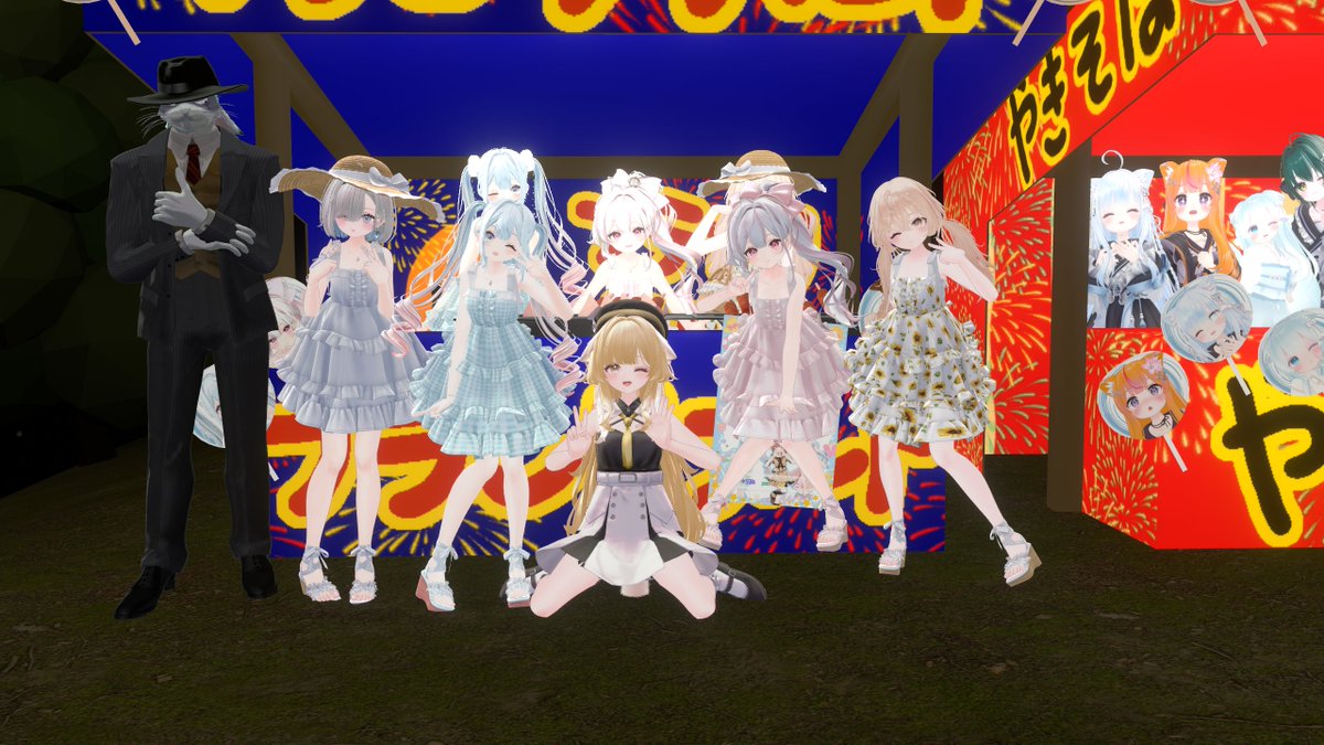 sora_game_sora_'s tweet photo. 無事にKawaiiダンス夏祭り、終了しました～！

一緒に踊ってくれたぷーるさん、こるこにさん。
見に来てくれたきさらさん、れんさん、海ねこさん、前村さん！本当にありがとうございました！！

感想はゆっくり明日にでも！
おやすみなさーい♪ https://t.co/WjroQ3DX10
