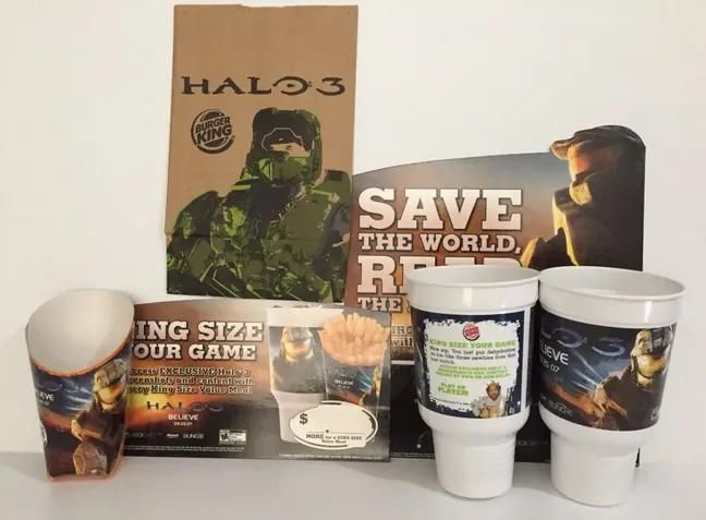 oldmedia's tweet photo. Halo 3 Burger King promotion (2007) https://t.co/CW4reVcip6