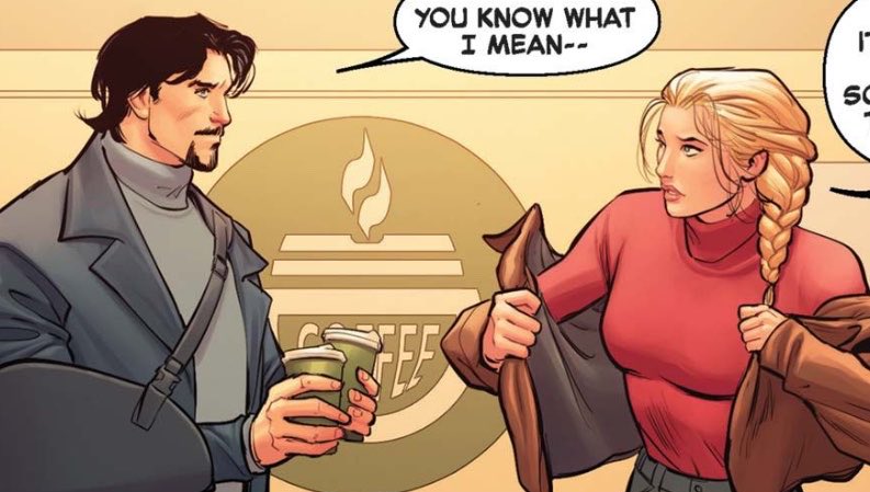 bestofironman's tweet photo. tony stark &amp; carol danvers in captain marvel: dark past (2026) #1 https://t.co/yTEgSxjlaT
