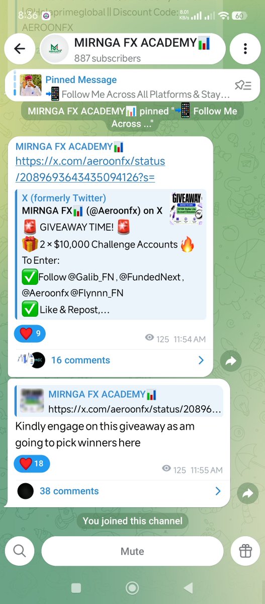 HananSami513's tweet photo. @HabibAhmard @FundedNext @Aeroonfx @Flynnn_FN @Galib_FN Joined your telegram as you said.
Tagged Friends too. Done all ✔️ https://t.co/6MXdv2N36Z