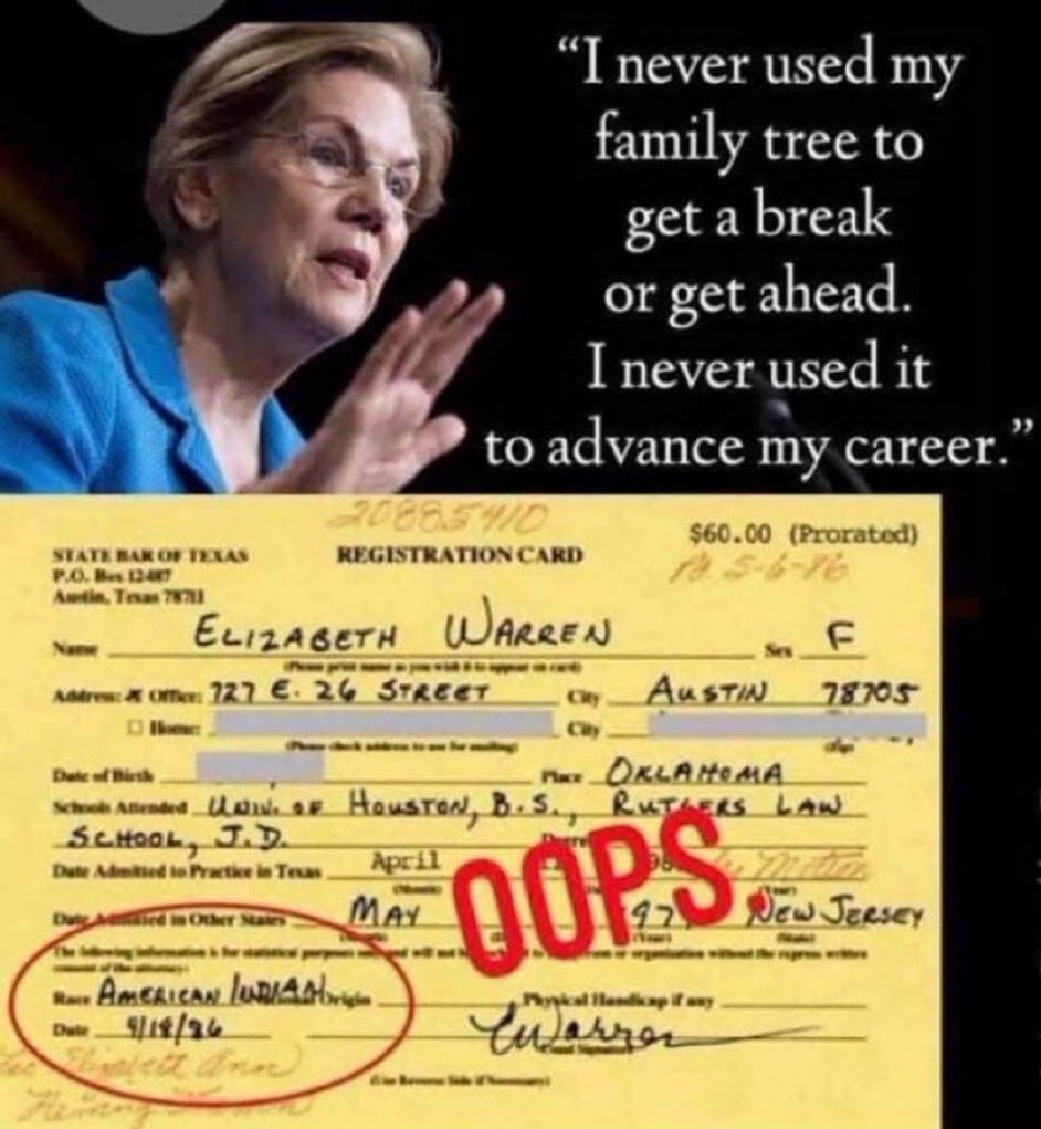 bsiambs's tweet photo. @SenWarren That’s 100% Bullshit, typical from you. https://t.co/AzRng9umOK