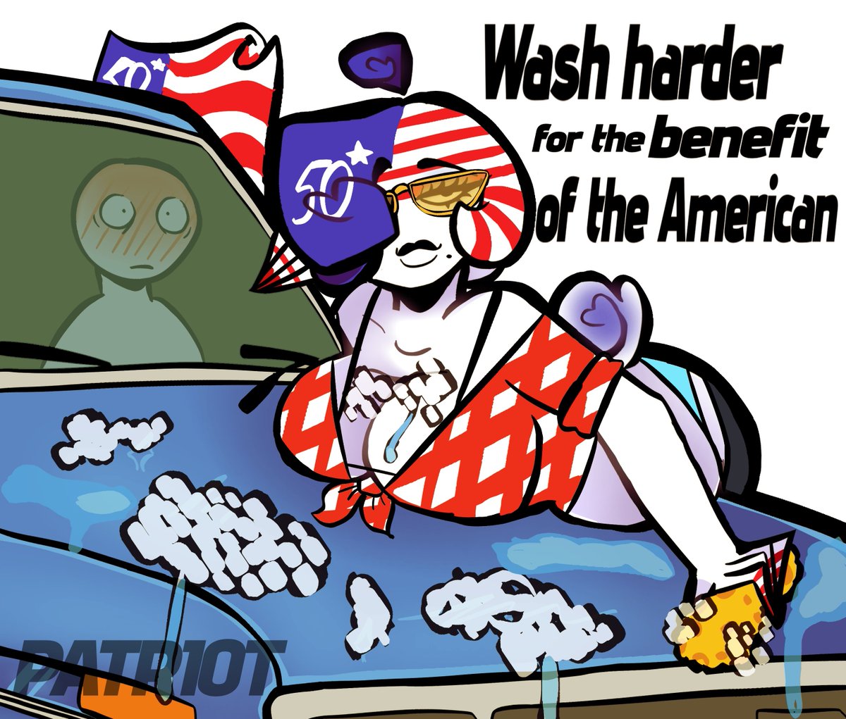 KKolbask's tweet photo. 🇺🇲🧽🚘 
#countryhumans #countryhumansnsfw #countryhumansusa https://t.co/7uZjqPNY8z