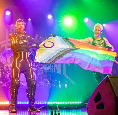 red_and_honest's tweet photo. there is NO WAY people are complaining ab this picture 😭😭 if you guys considered yourselves "TLT fans" then you surely would've KNOWN they support lgbt, ignorance makes you look stupid. anyways, pride is all year long! #thelivingtombstone #tlt https://t.co/pMkaslr0G6