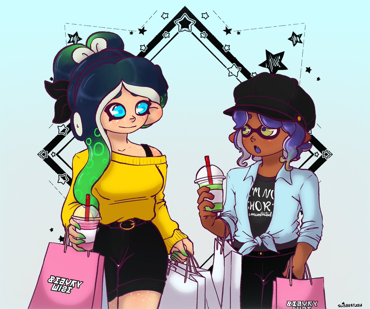 GamerSlisa's tweet photo. Shopping trip!

#splatoon #splatoonoc https://t.co/Xv6DCzpP2u