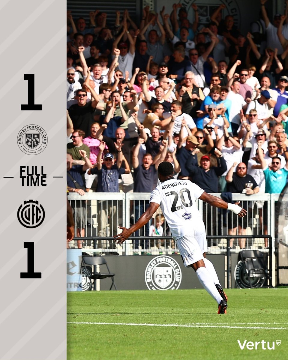 bromleyfc's tweet photo. Another point on the board 💪 https://t.co/vseYOpWG44
