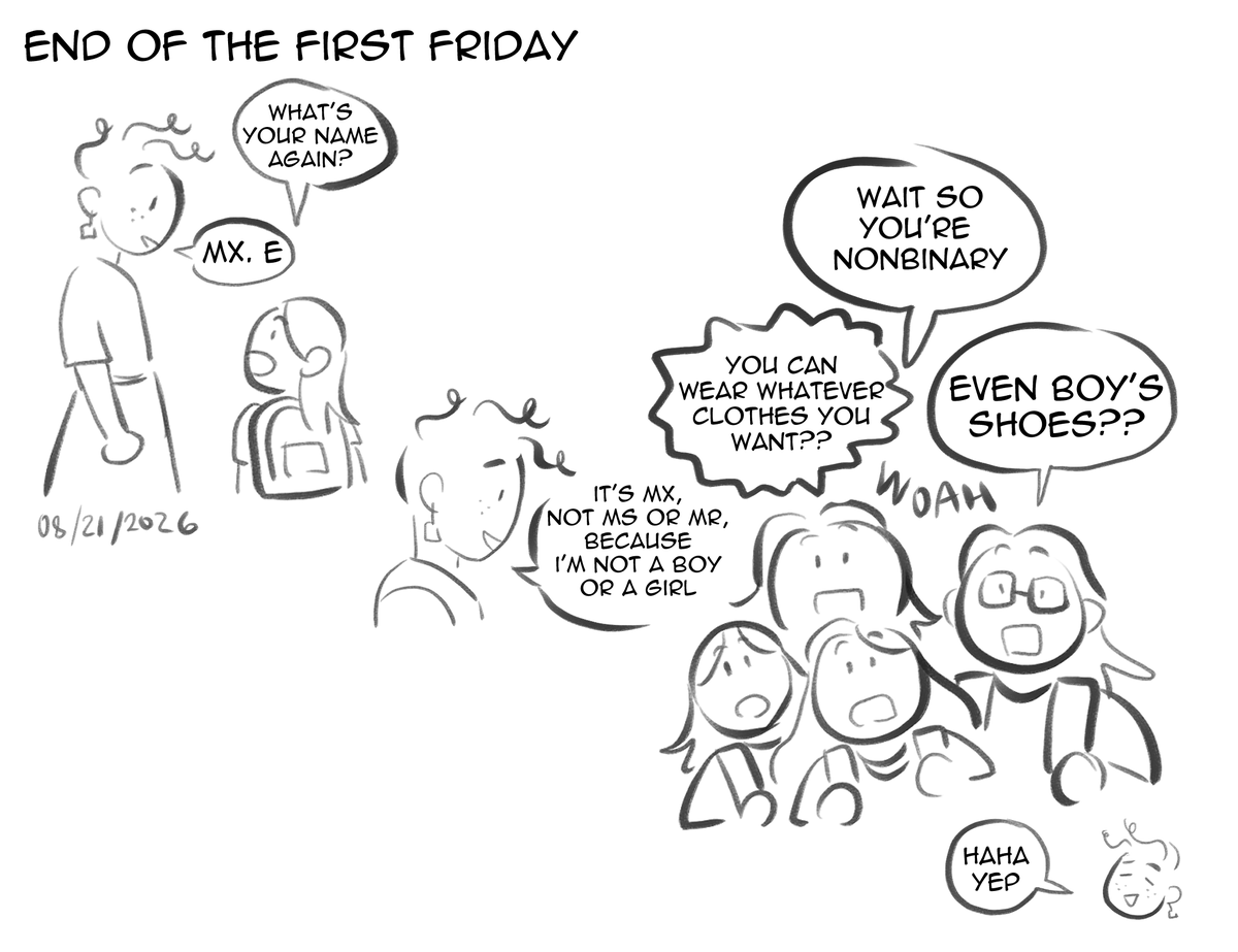 wow__then's tweet photo. first week of school done happy to announce the kids are alright #comics #journalcomics https://t.co/ezWaOsgYlT