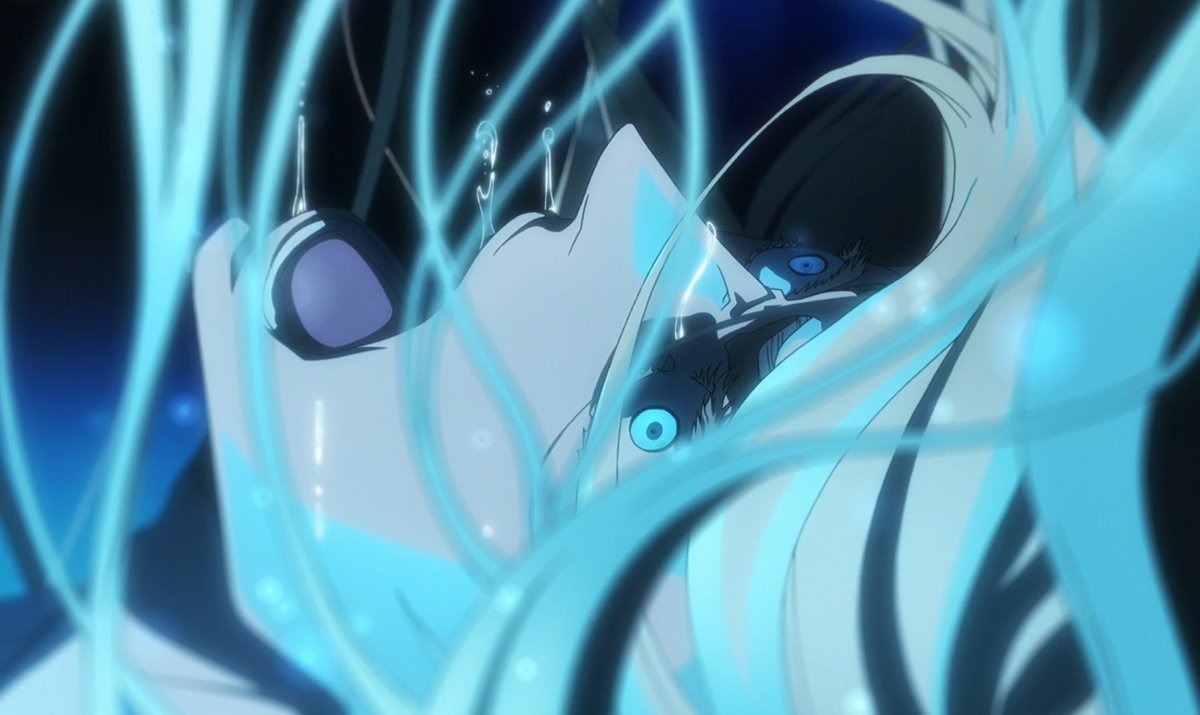 J3tAl0n3's tweet photo. Uryu inadvertently fucked up Orihime's plan and saved her at the same time.

By taking Jugrams powers the Almighty returns to Yhwatch just before being deleted.

Incidentally that means Orihime really would have ended the series right there. https://t.co/pmo03wx27O