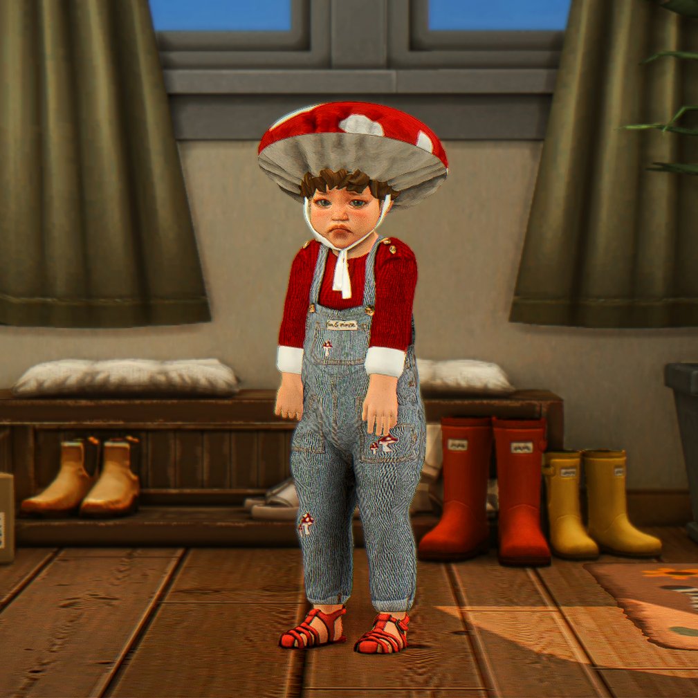 AiiYuno's tweet photo. little mushroom 🍄#TheSims4 #ShowUsYourSims https://t.co/fFo5u970bt