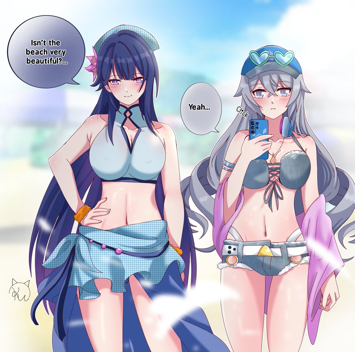 KuDayunii's tweet photo. Summer time~

#kiamei #bronseele
#honkaiımpact3rd #kiana https://t.co/gb0JAzC6tC